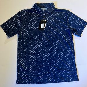 PGA TOUR polo shirt Palm tree print Small NWT